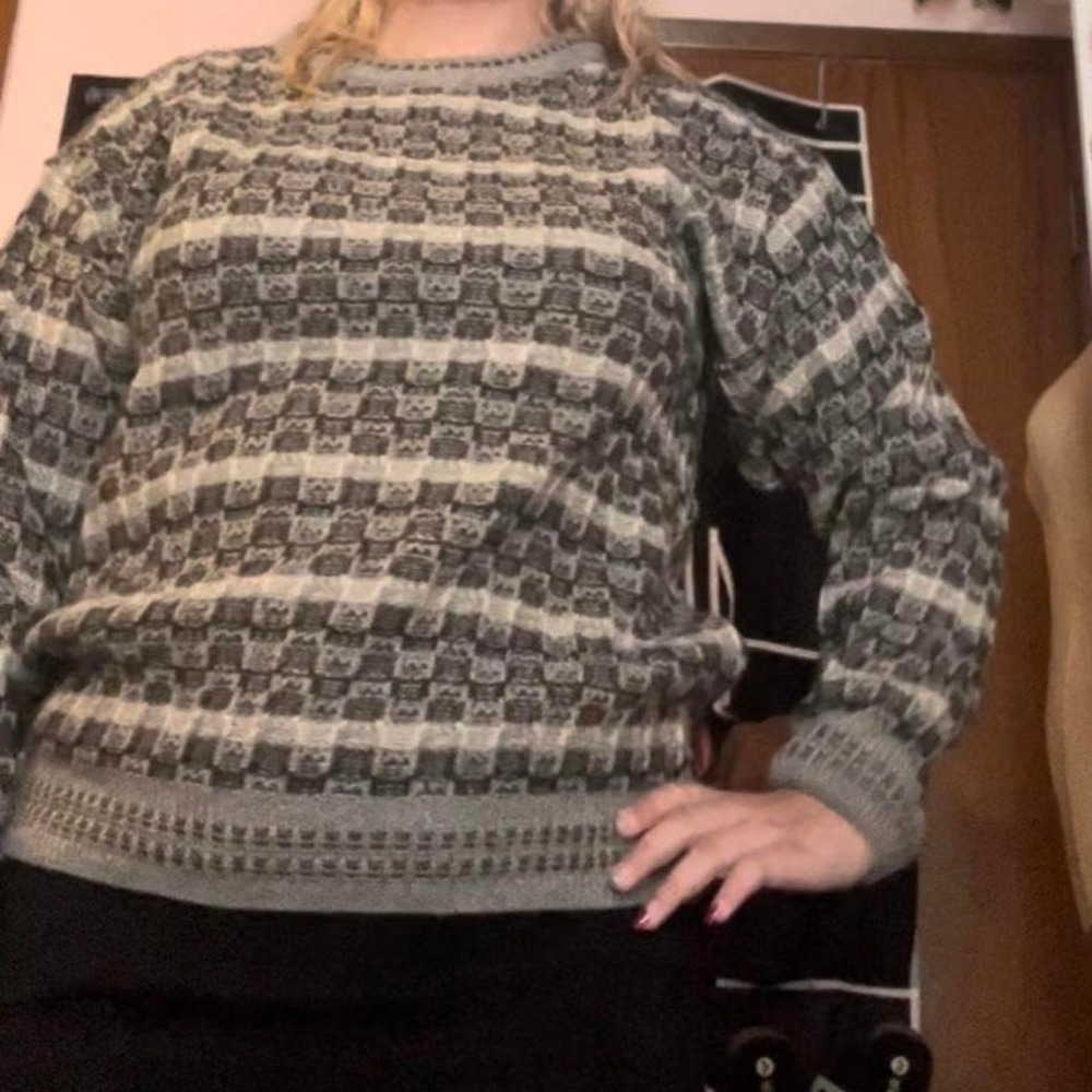 Jantzen vintage chunky retro fall grandpa core sweater size XL - Picture 2 of 5